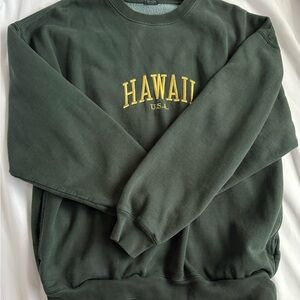 Brandy Melville Dark Green Hawaii U.S.A. Sweater